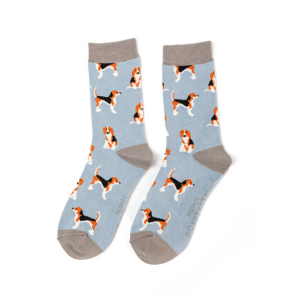 Beagle Pups Socks Powder Blue-4137