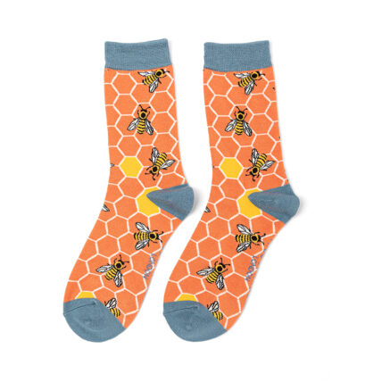 Bee Hive Socks Orange-0