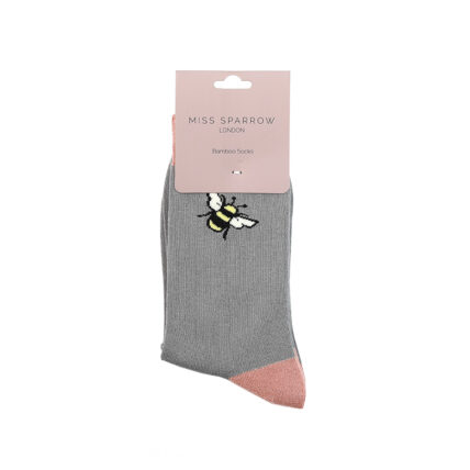 Bumble Bee Single Socks Mid Grey-3953