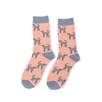 Greyhounds Socks Dusky Pink -0