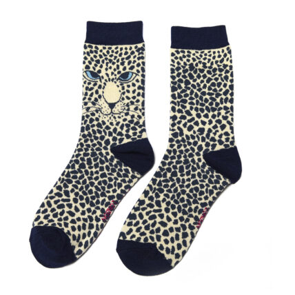 Leopards Socks Cream -0