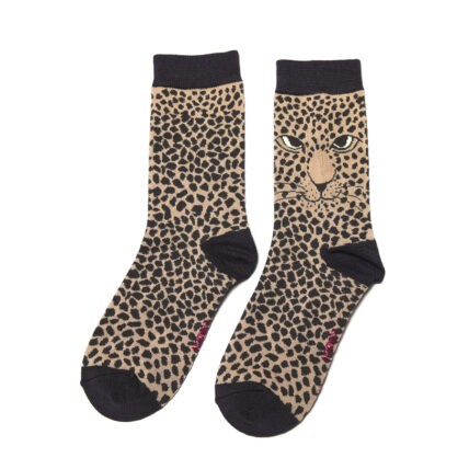 Leopards Socks Dusky Pink-4111