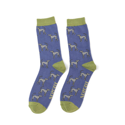 Mr Heron Greyhounds Socks Denim-0