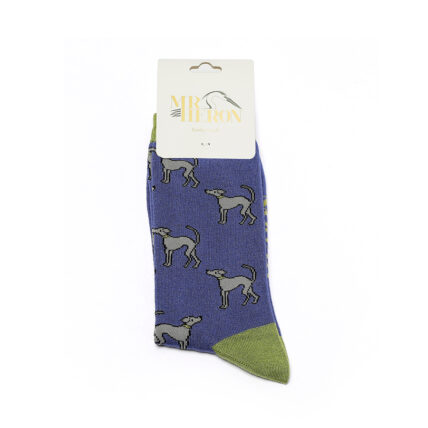 Mr Heron Greyhounds Socks Denim-4177