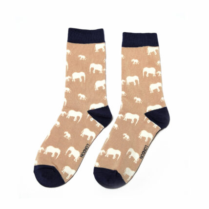 Elephant Socks Dusky Pink-0