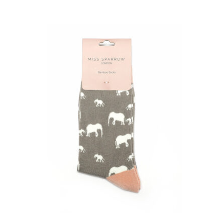 Elephant Socks Grey-4120