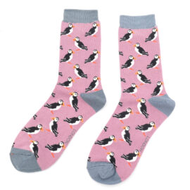 Puffin Socks Mauve-0