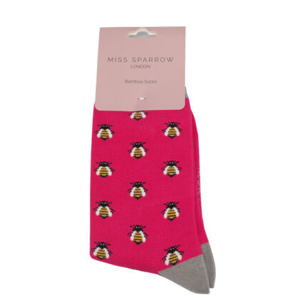 Honey Bee Socks Hot Pink -4913