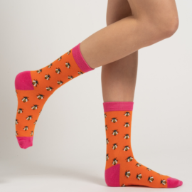 Honey Bee Socks Burnt Orange-0