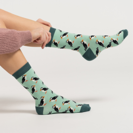 Puffin Socks Mint-0
