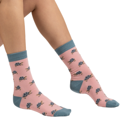 Turtle Socks Pink-0
