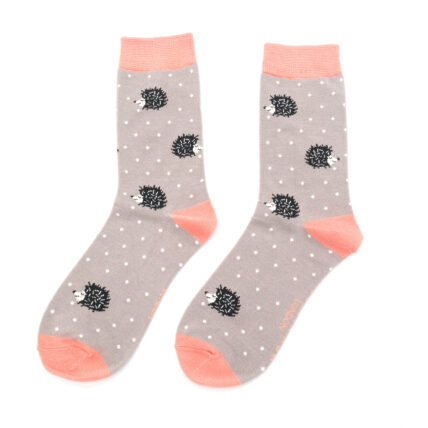 Sleepy Hedgehog Socks Grey-0
