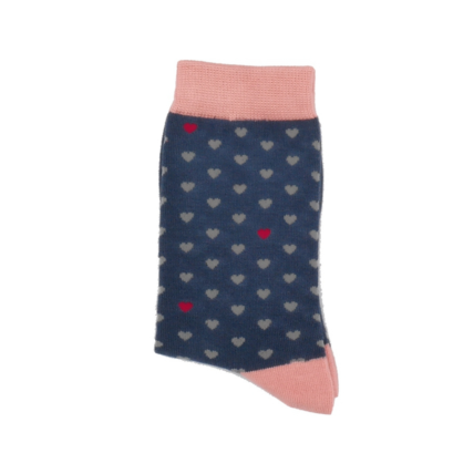 Little Heart Socks Navy-4361