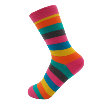 Thick Stripes Socks Bright-4363