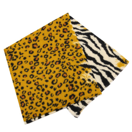 Zebra Leopard Scarf Yellow-4389