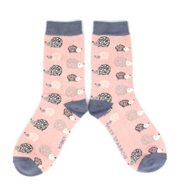 Hedgehog Sock Dusky Pink-0