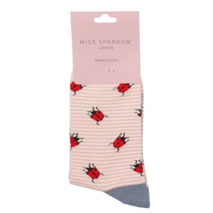 Ladybird Socks Dusky Pink-4433