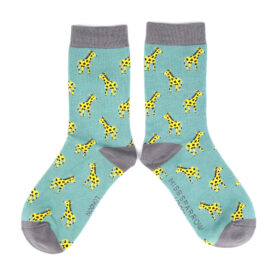 Little Giraffe Socks Duck Egg-0