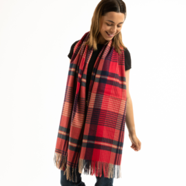 Tartan Scarf Red/Navy-0