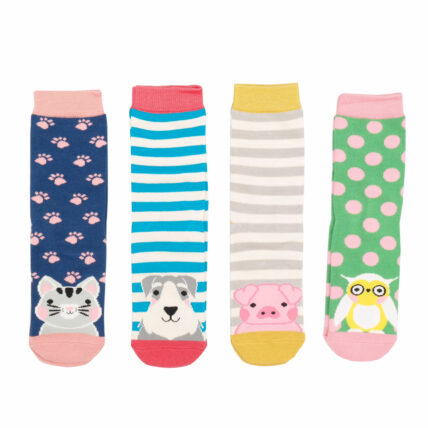 Girls 4-6 Years Animal Socks Box-4651