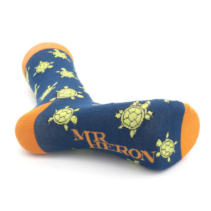 Mr Heron Cute Turtles Socks Navy-4684
