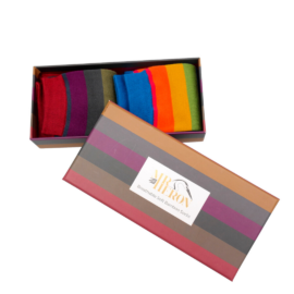 Mr Heron Thick Stripes Socks Box-0