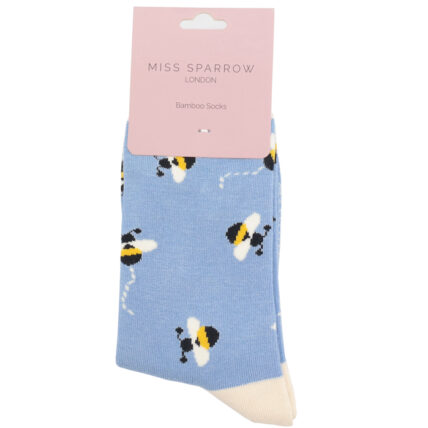 Buzzy Bees Socks Powder Blue-4759