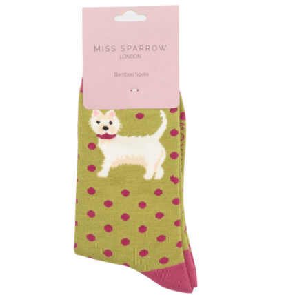 Dogs Socks Moss Green-4768