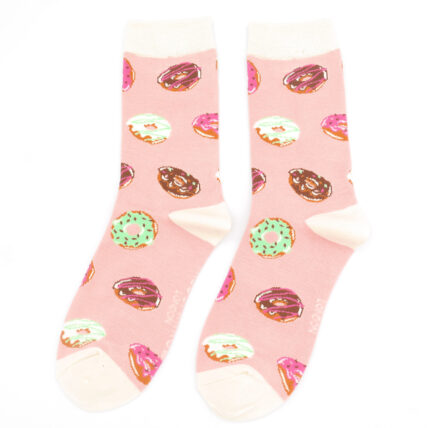 Doughnuts Socks Dusky Pink-0