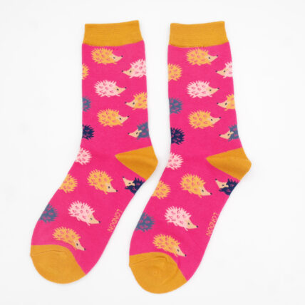 Fun Hedgehogs Socks Hot Pink-4783