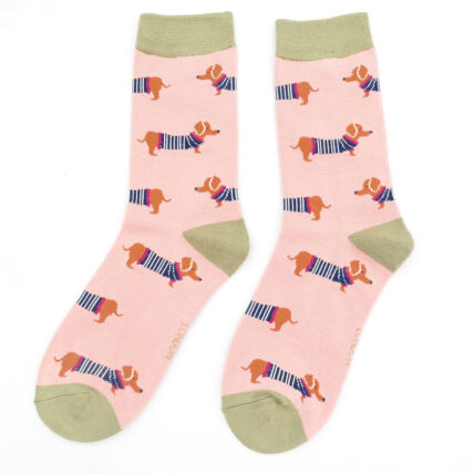 Parisian Pups Socks Dusky Pink-0