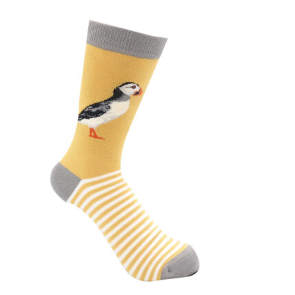 Puffin Stripes Socks Yellow-0