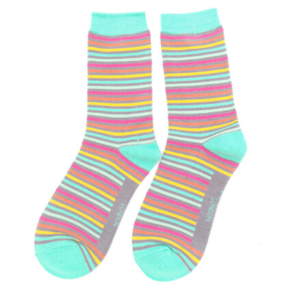Vibrant Stripes Socks Grey-0