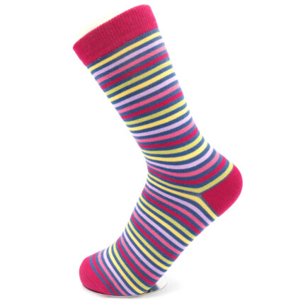 Vibrant Stripes Socks Navy-0
