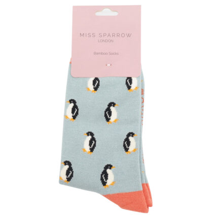 Little Penguins Socks Duck Egg-4793