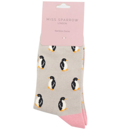 Little Penguins Socks Silver-4797