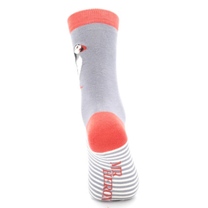 Mr Heron Puffin Stripes Socks Grey Blue-4726