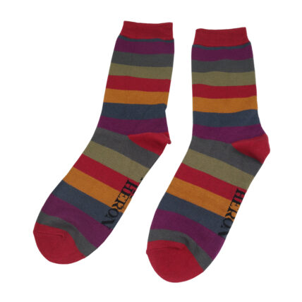 Mr Heron Thick Stripes Socks Box-4846