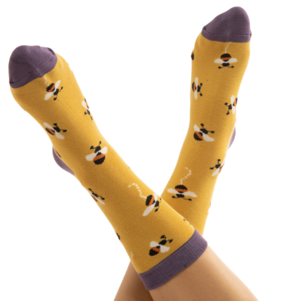 Buzzy Bees Socks Yellow-0