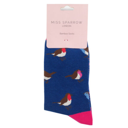 Multicolour Robins Socks Navy-4945