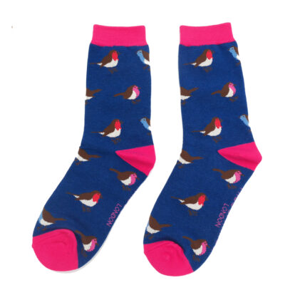 Multicolour Robins Socks Navy-0