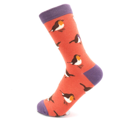 Multicolour Robins Socks Orange-0