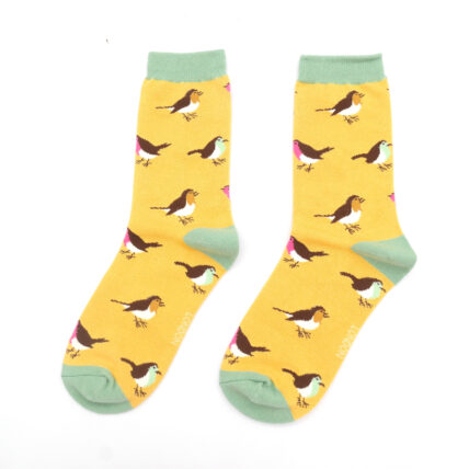 Multicolour Robins Socks Yellow-4958