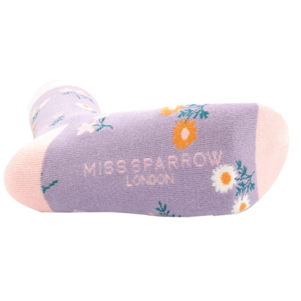 Dainty Floral Socks Lilac-5010