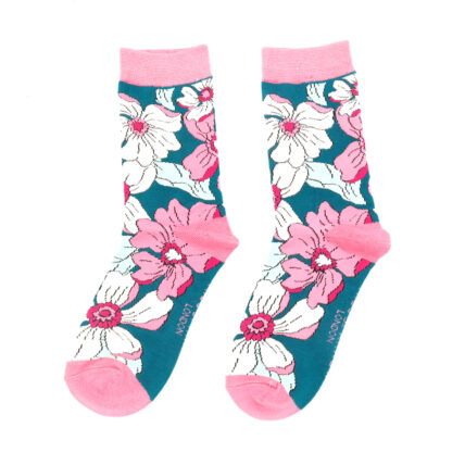 Flower Power Socks Green-5222