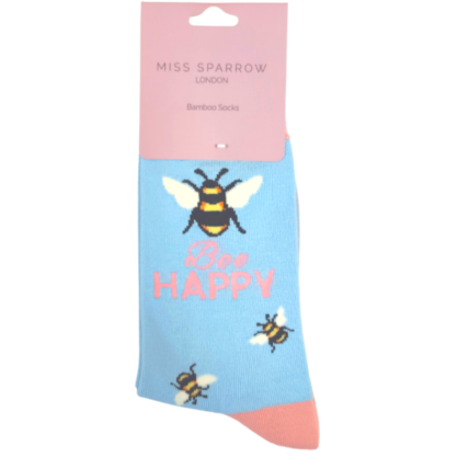 Bee Happy Socks Sky-0