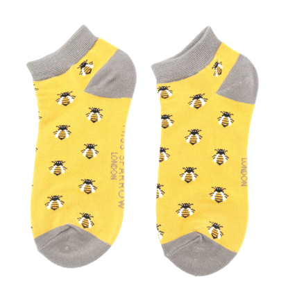 Honey Bees Trainer Socks Yellow-0