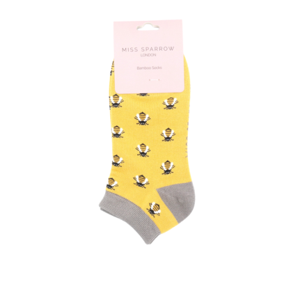 Honey Bees Trainer Socks Yellow-5186