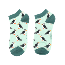 Puffins Trainer Socks Mint-0