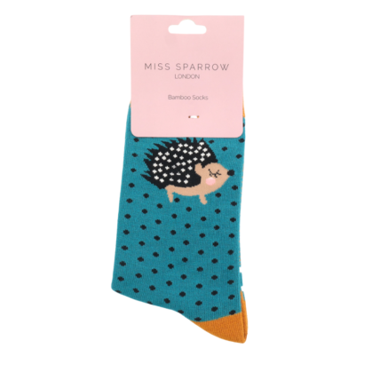 Little Hedgehogs Socks Turquoise-5077